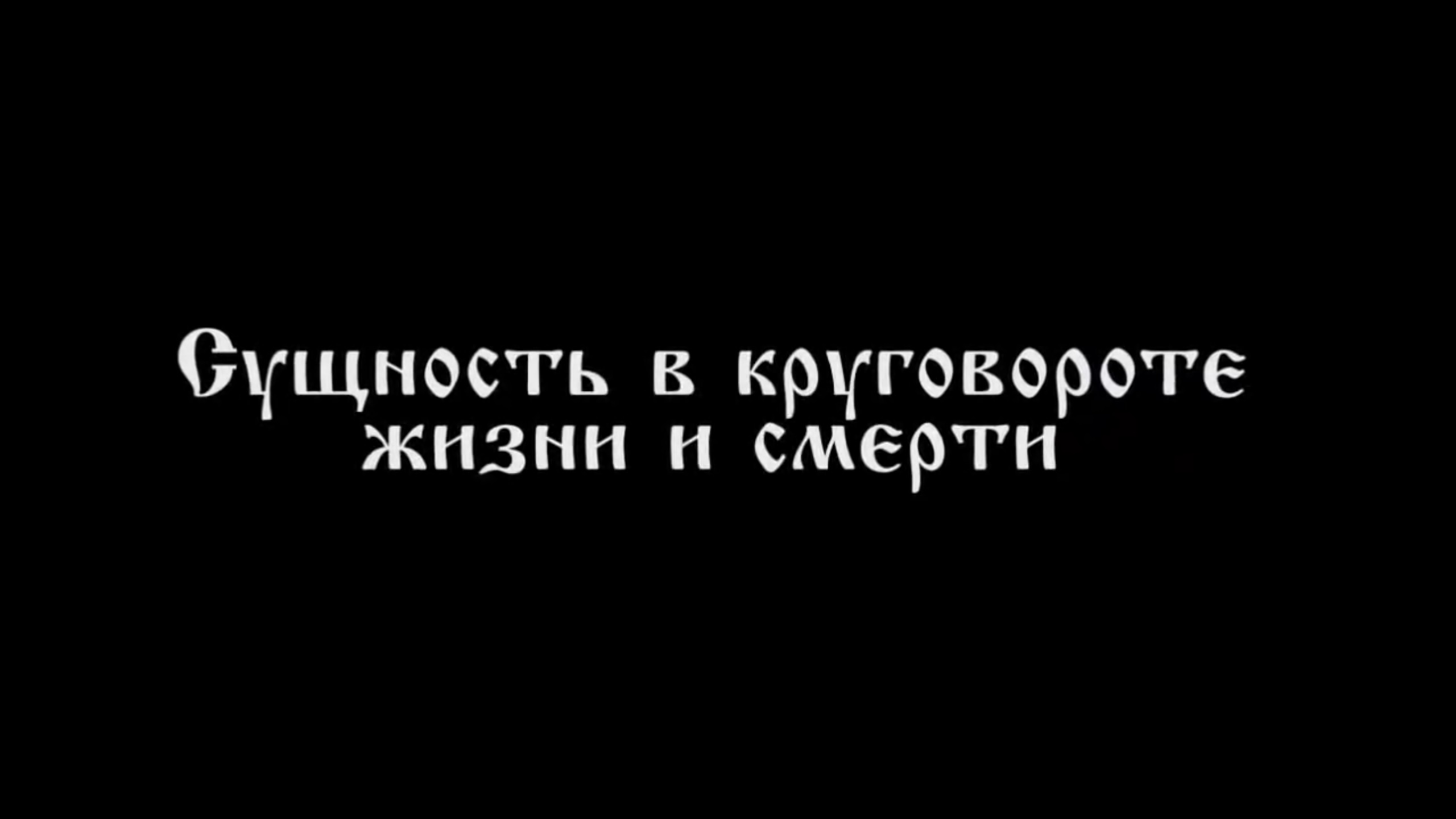 Сущность в круговороте жизни и смерти.